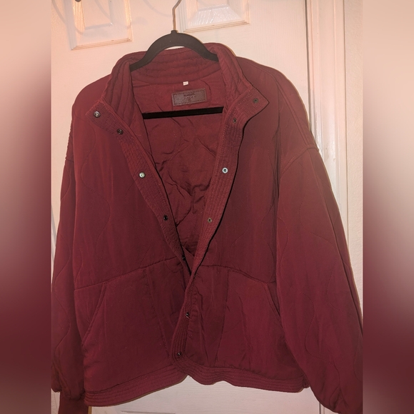 BlankNyc Women's Cranberry Drop Shoulder Zip Jacket - Picture 6 of 6
